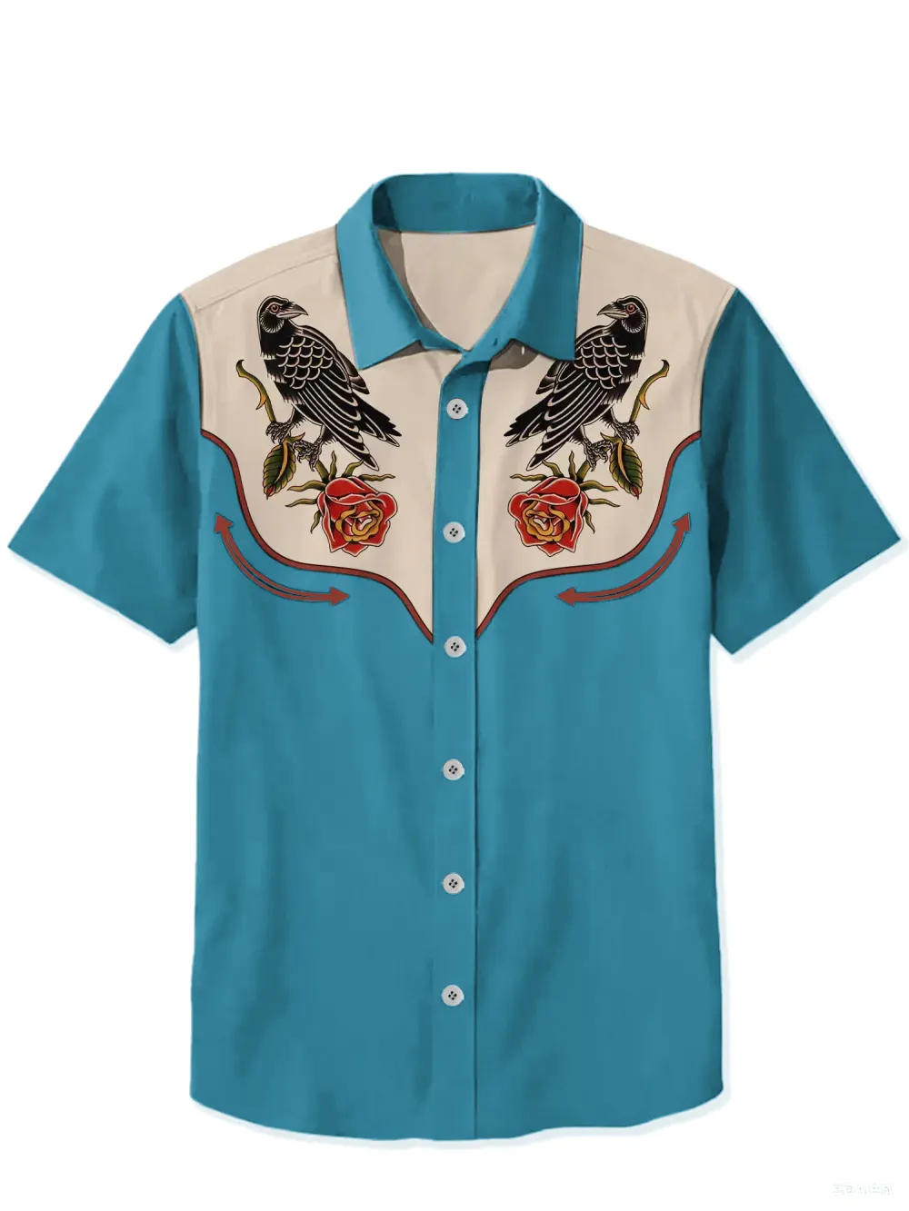 Crow And Flower Shirt