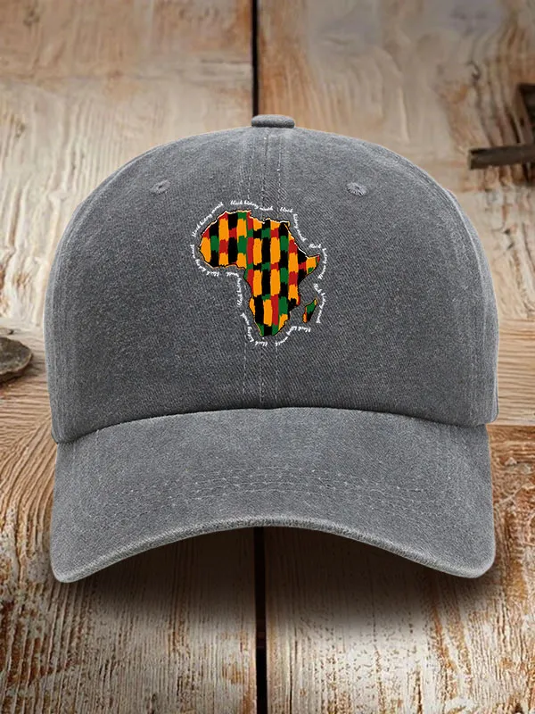 Juneteenth Graphic Washed Baseball Cap