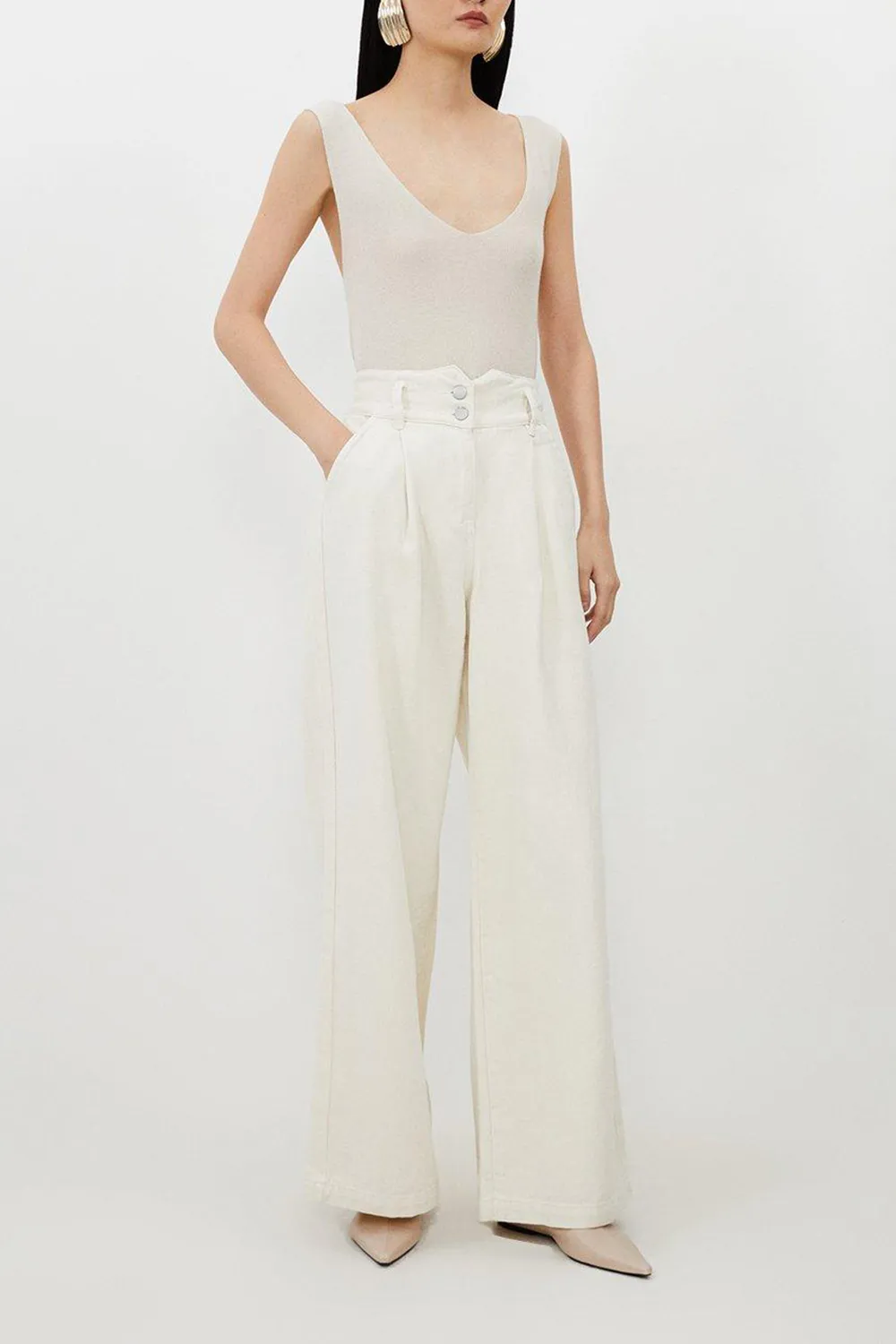 Daily Denim Wide Leg Trousers