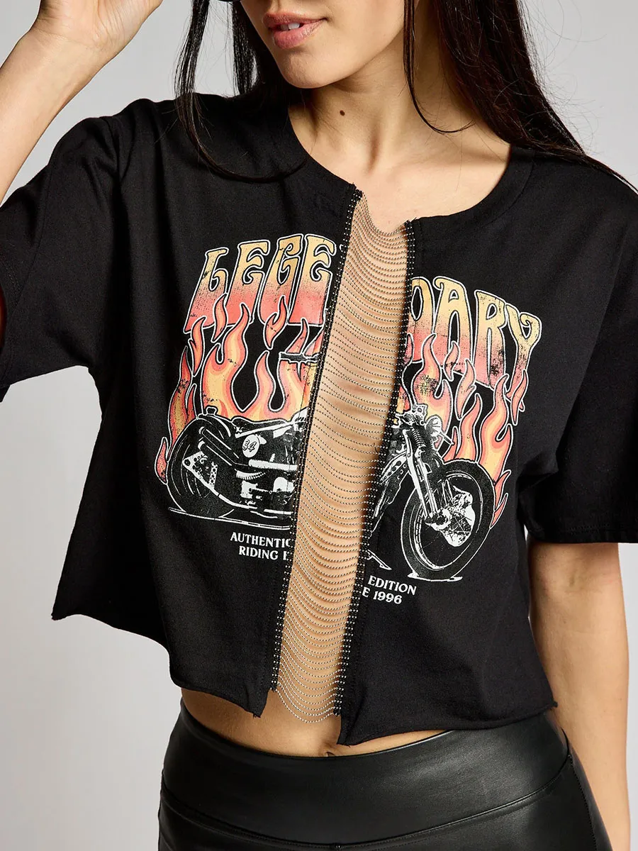 Vintage Chain Middle Crops