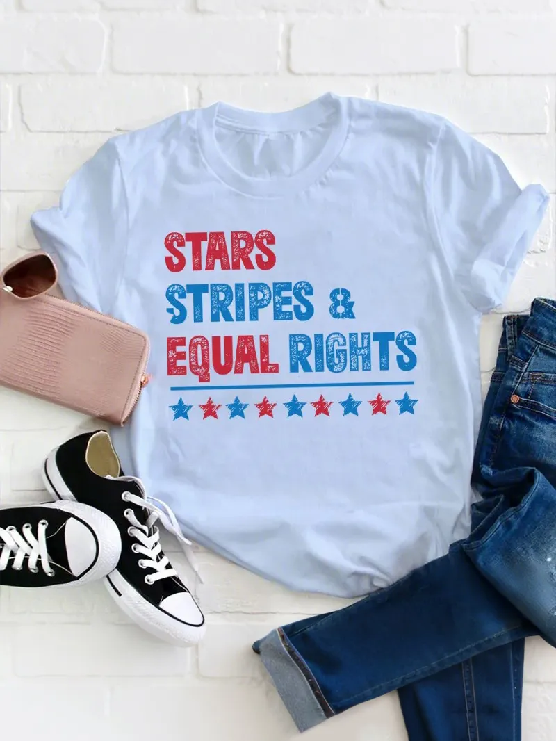 Stars Stripes And Equal Rights Teacher T-Shirt