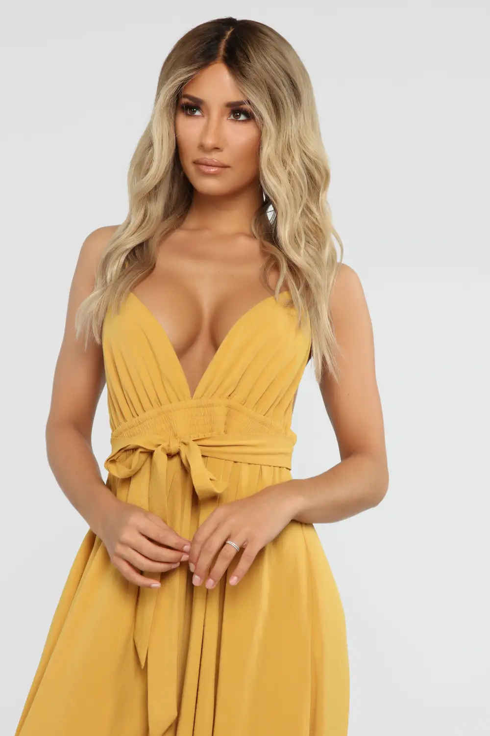 River Flow Maxi Dress - Mustard