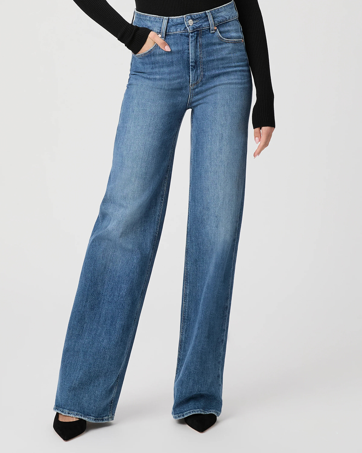 Light Blue Wide Leg Jeans