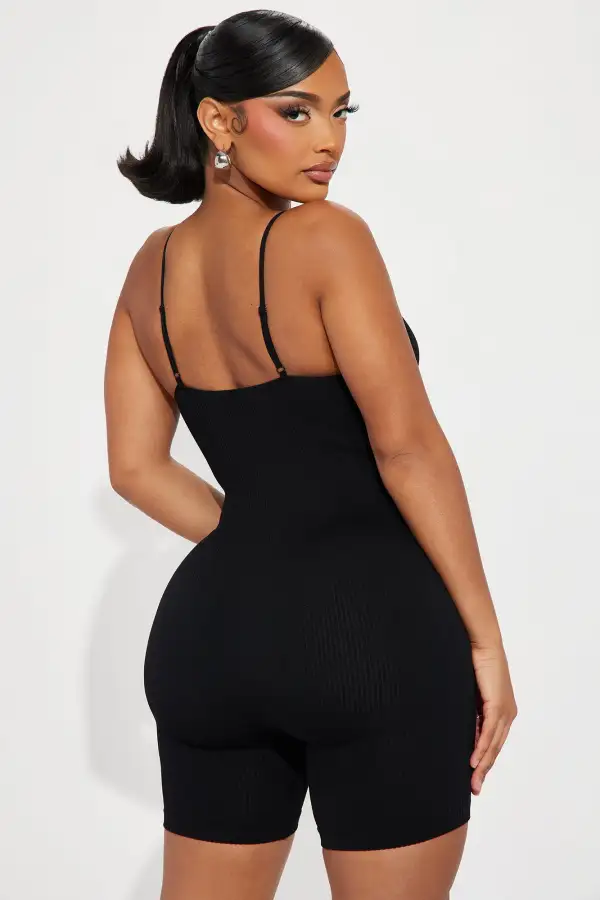 Indie Seamless Romper - Black