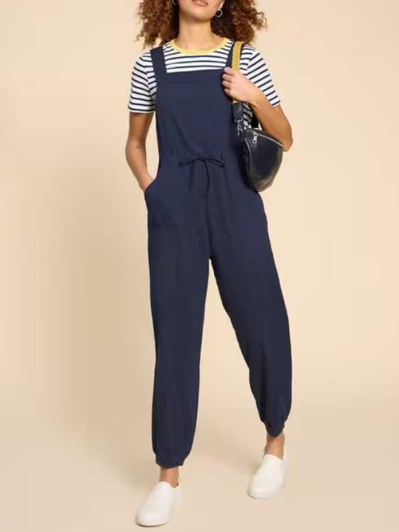 Casual Style Jersey Dungaree