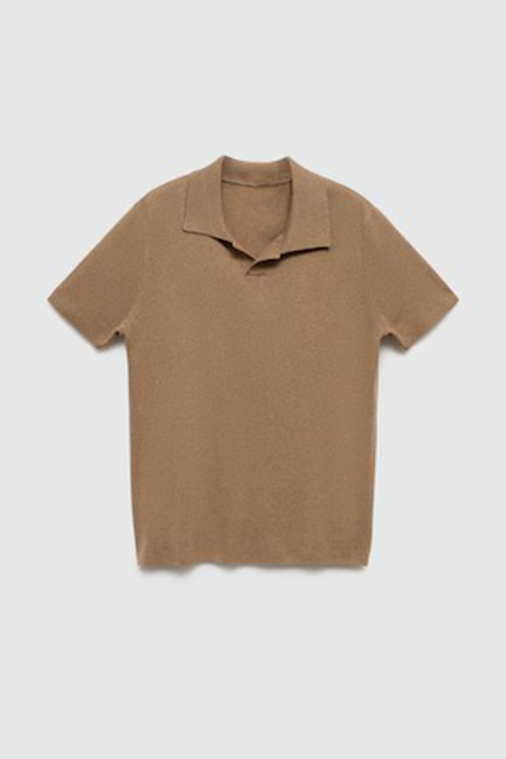 V-Neck Polo Collar Shirt