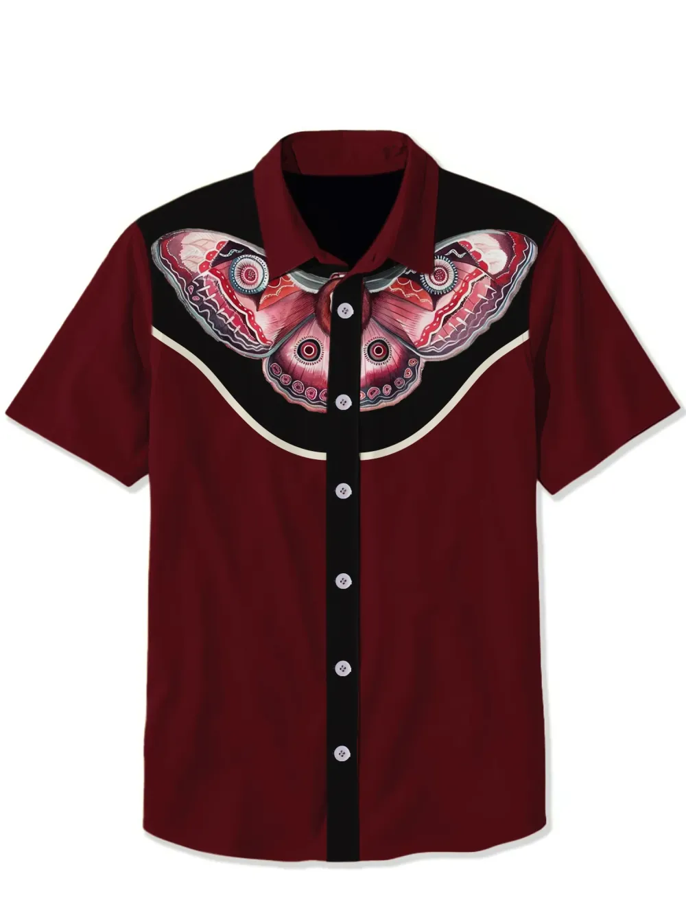 Retro Skull Dark Butterfly Shirt