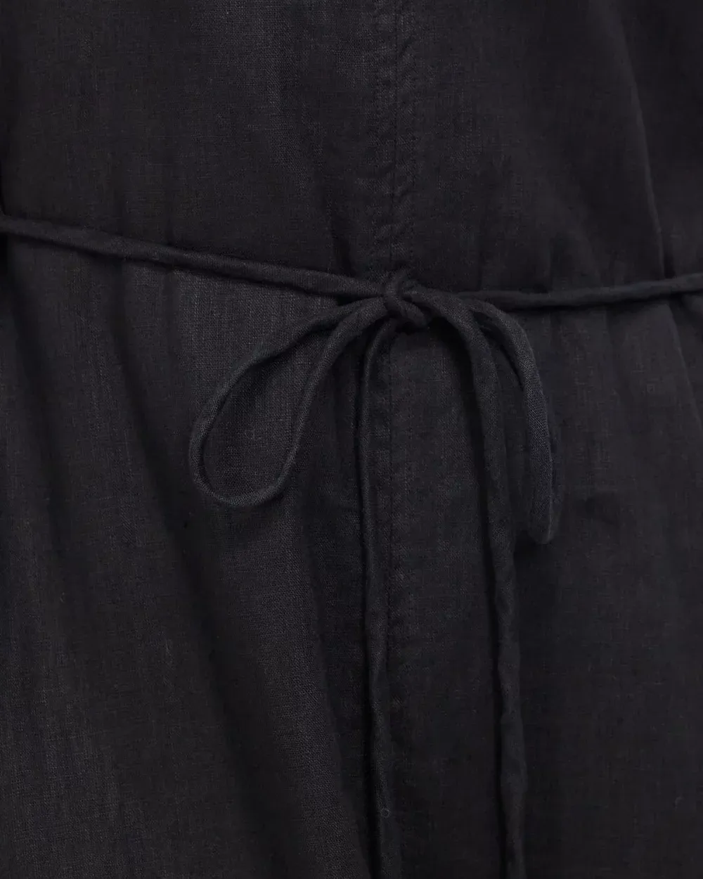 Linen Waist Maxi Dress