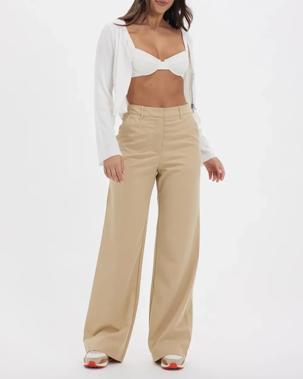 Black Wide-leg Suit Pants
