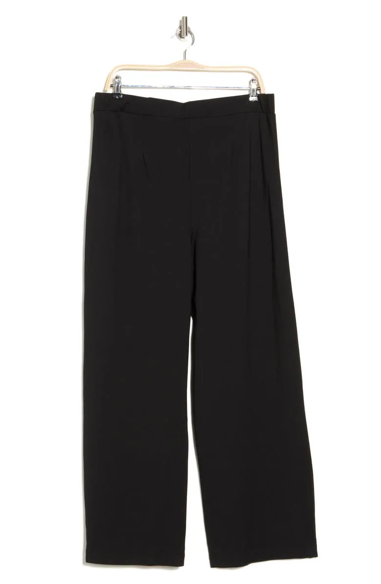 Wide Leg Ponte Pull-On Pants