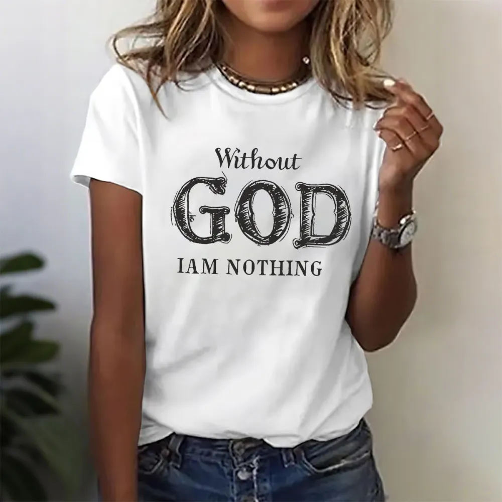 Without God I'M Nothing Jesus Christian Testament Testimony T-Shirt