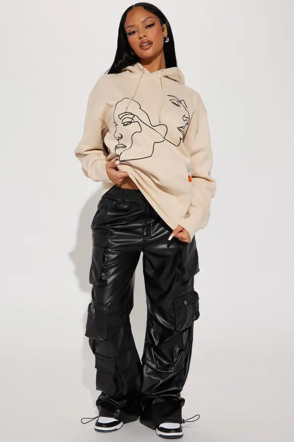 Twin Flame Hoodie - Beige