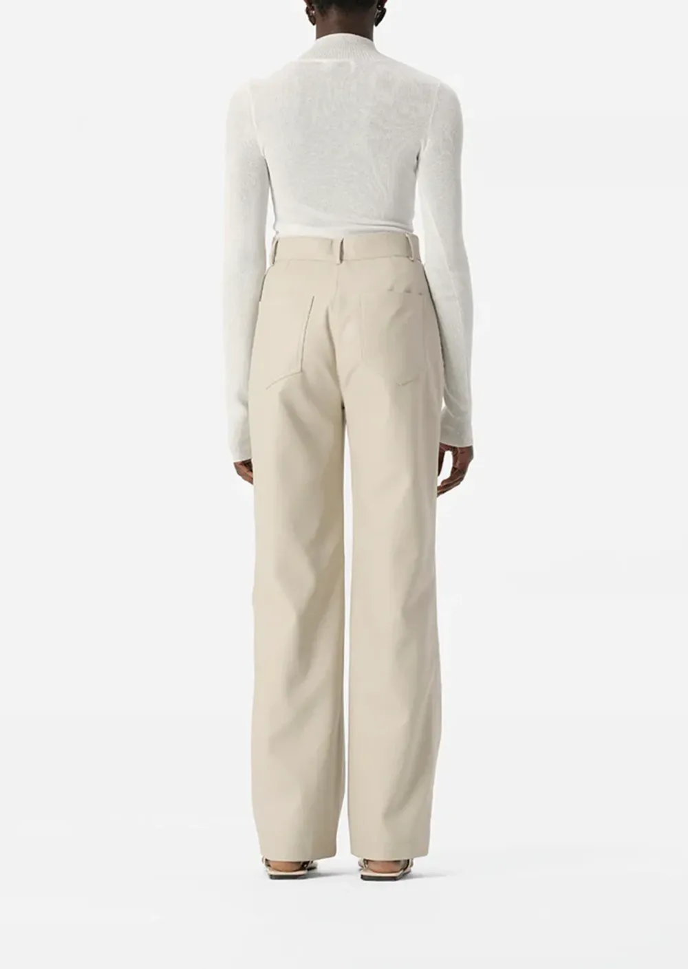 High Rise Straight Leg Trousers
