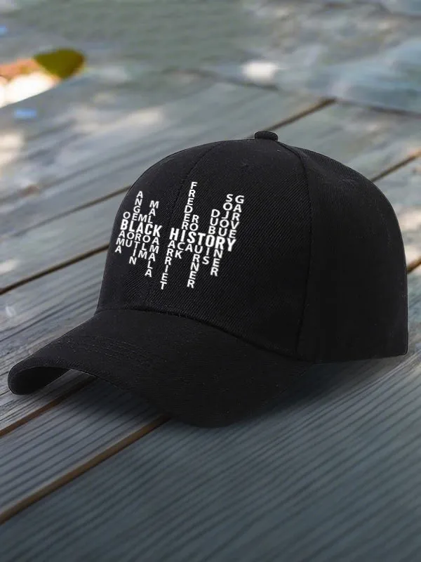 Black History Baseball Cap