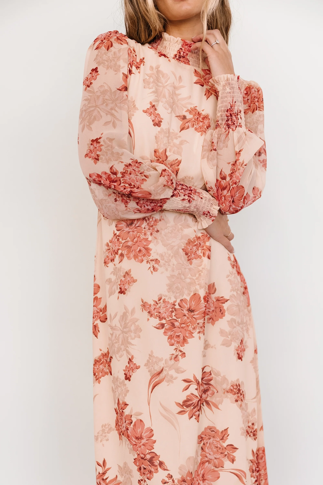 High Neck Temperament Comfortable High Waist  Dress