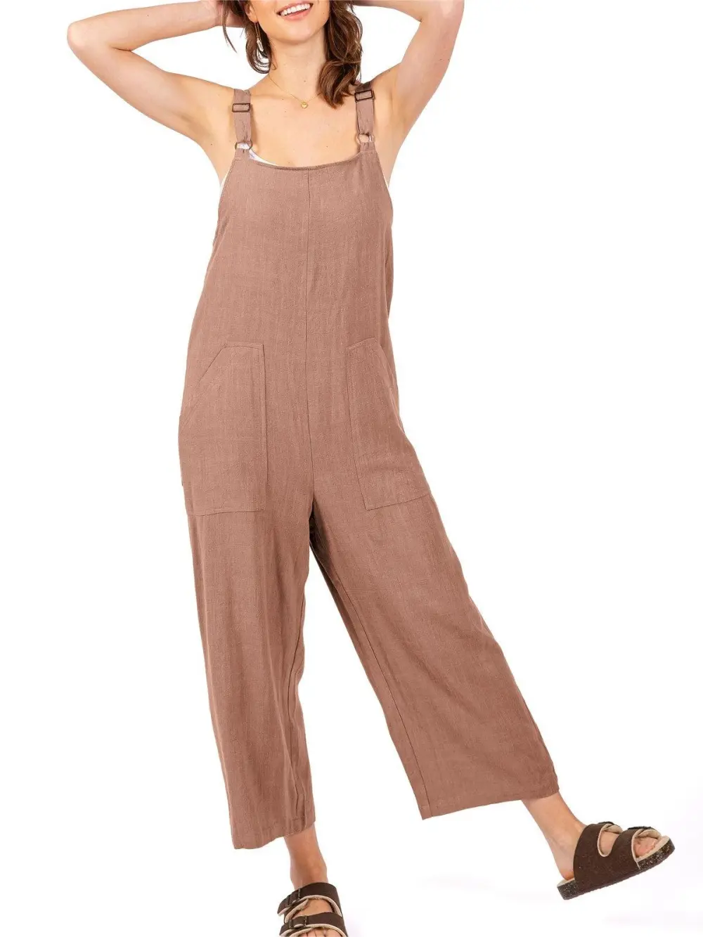 Light Gray Linen - Blend Overalls
