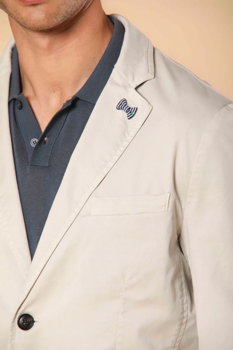 Beige Men's Cotton Blazer