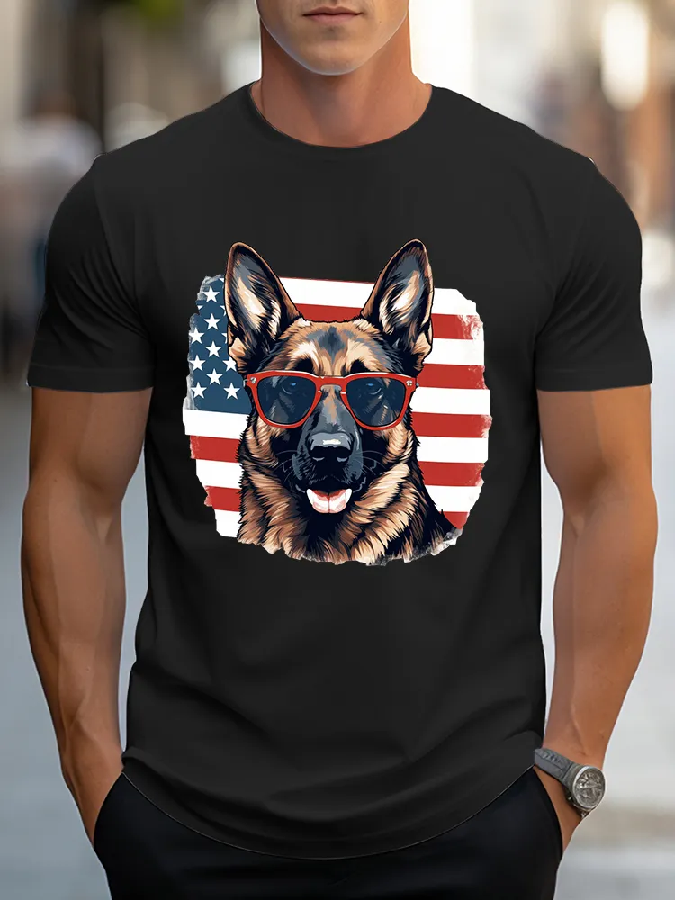 Men's Independence Day Dogs T-Shirt