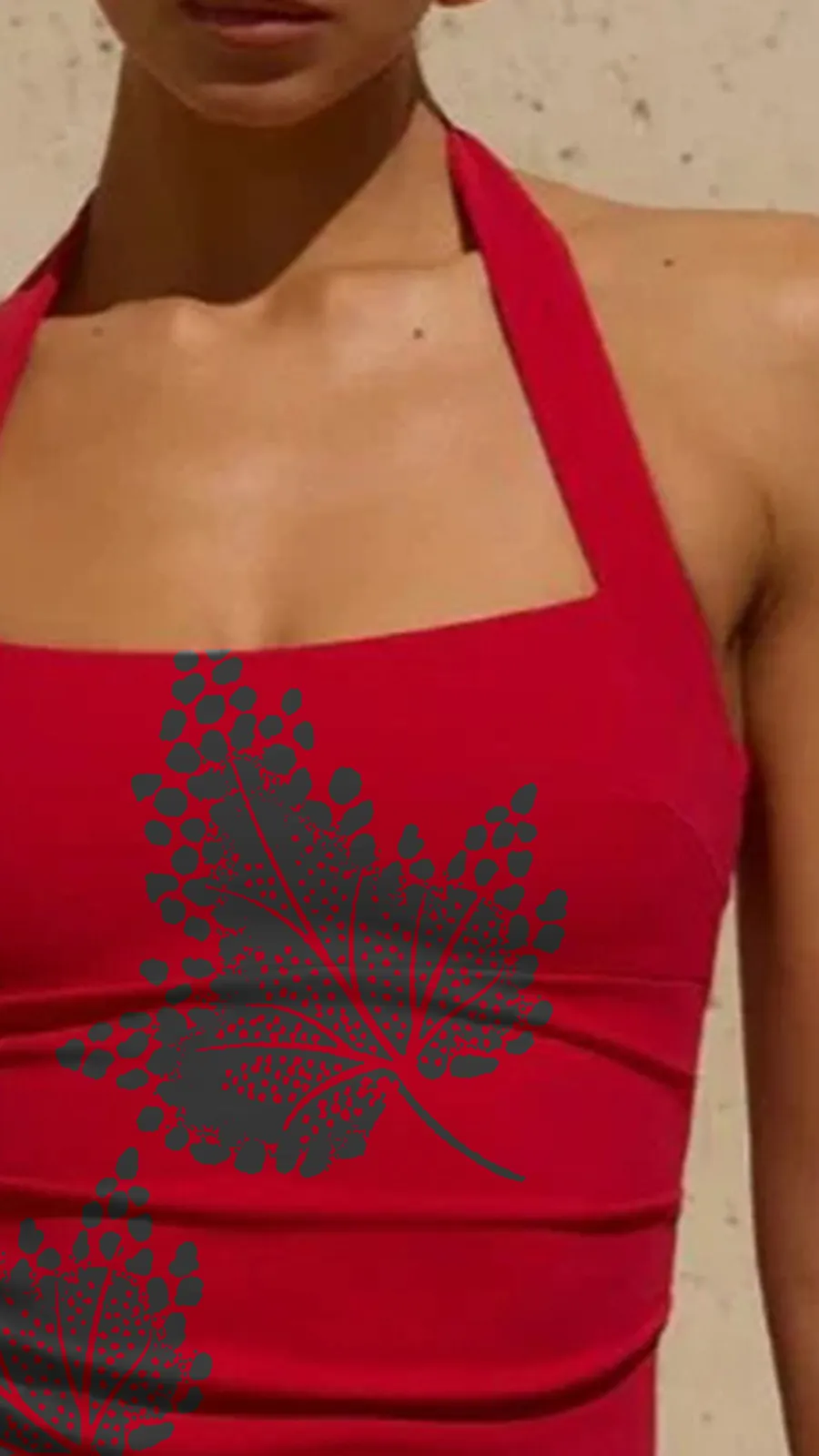 Sexy Cherry Red Halter Top