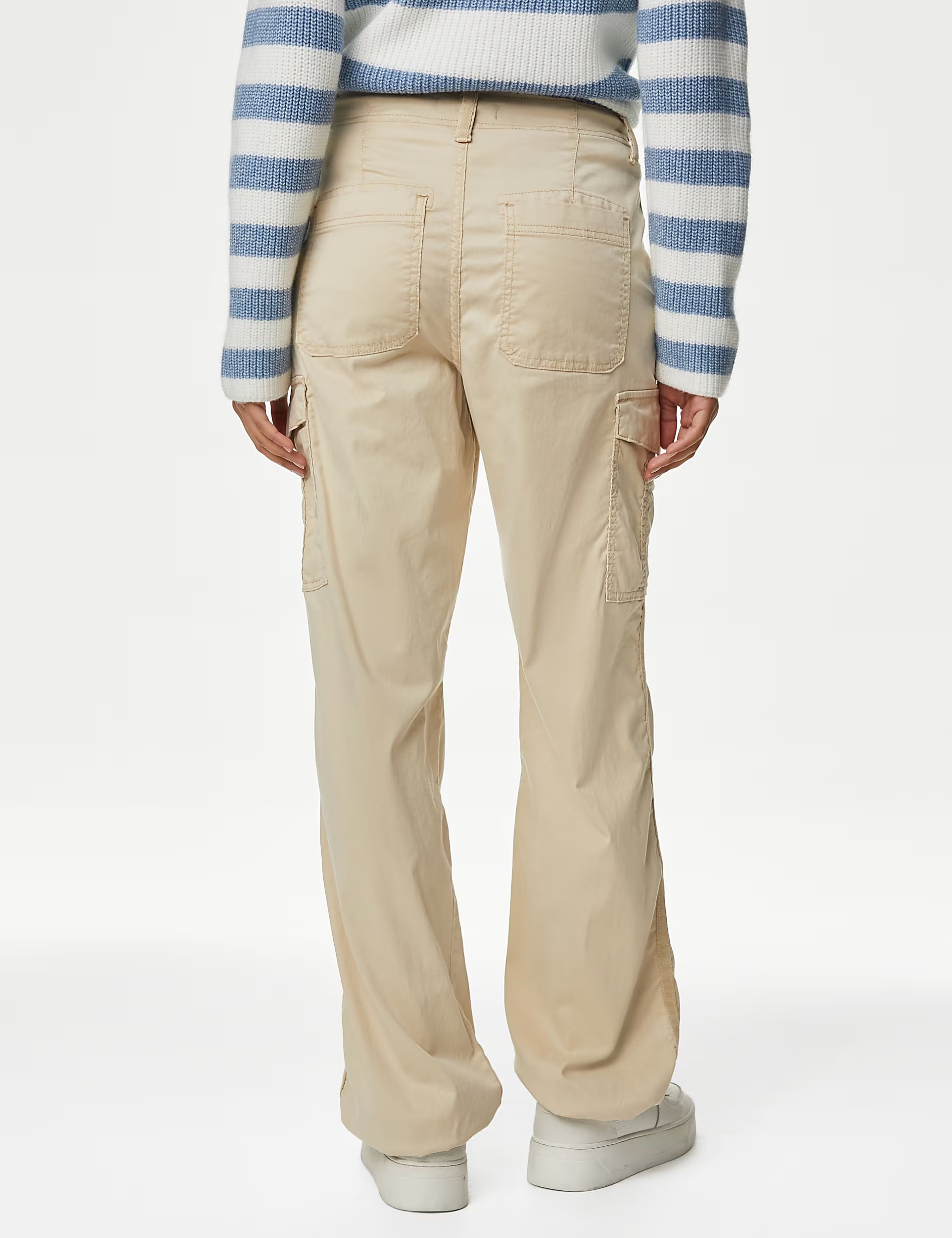 Straight Leg Trousers with Pocket