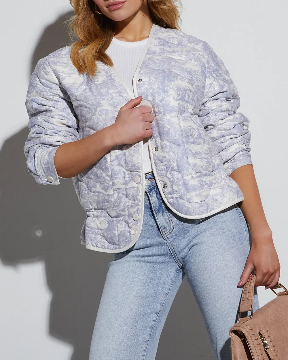 Printed Quilted Jacket