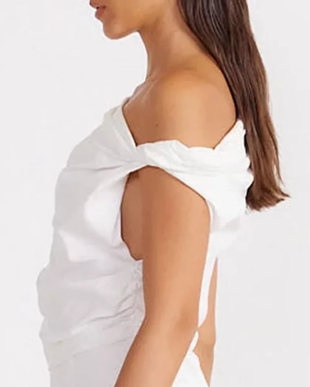 Linen Twist Mini Dress