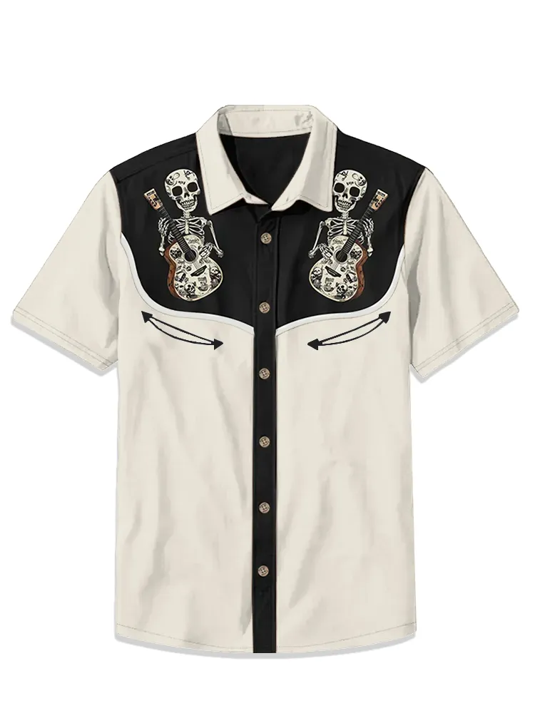 Skull Music Guitar Shirt