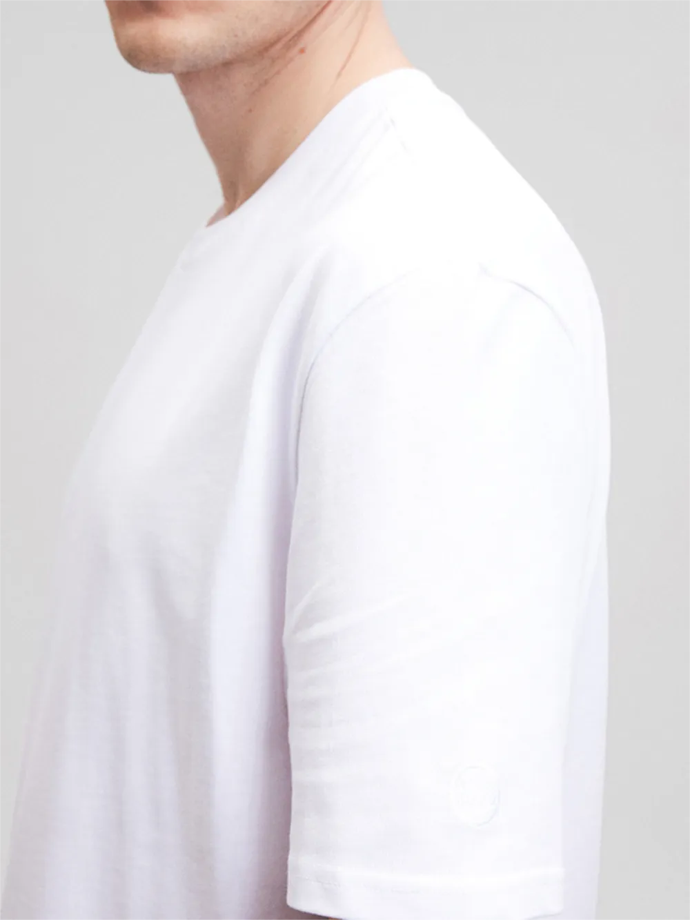 White Short - Sleeve Simple Tee