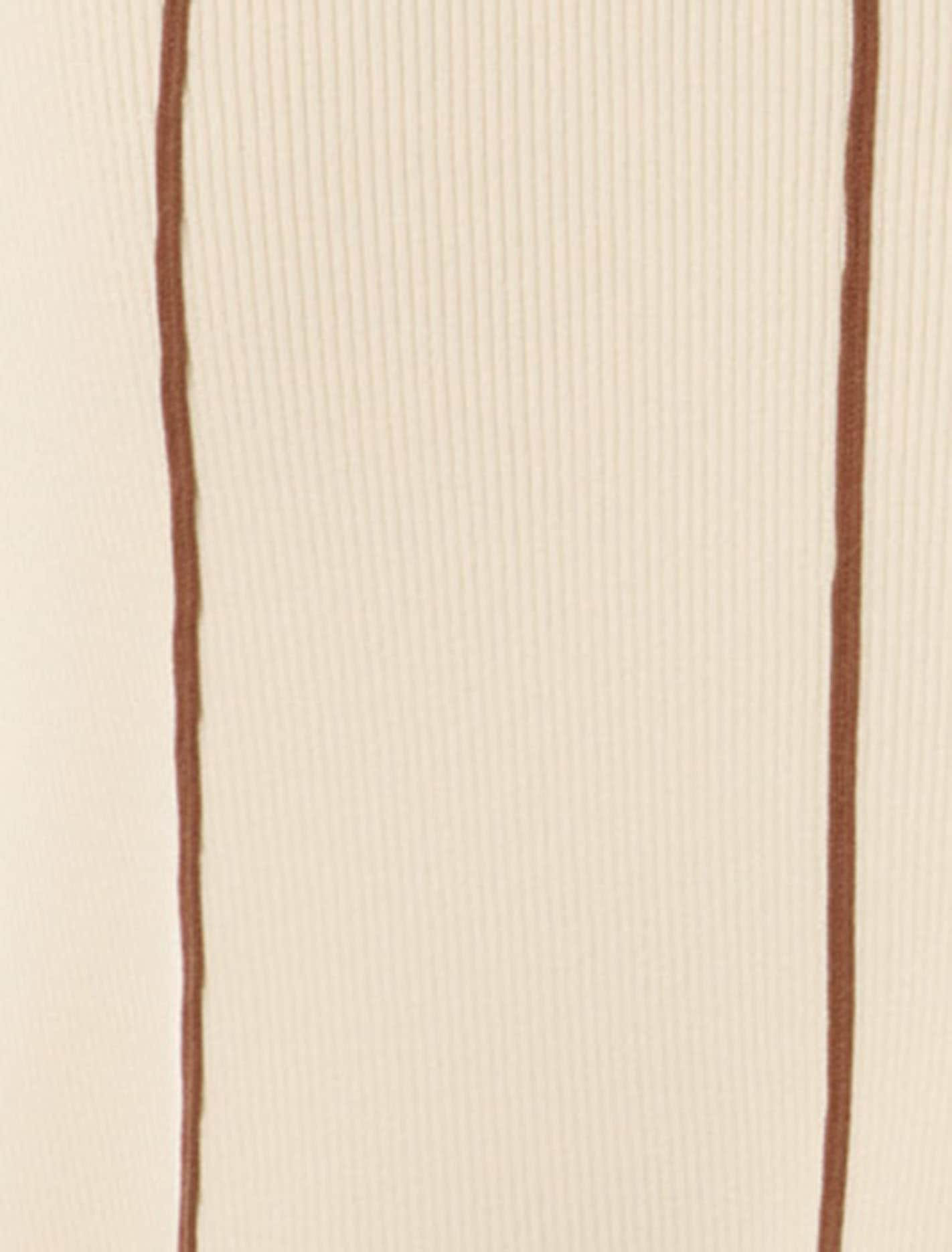 Contrast Detail Midi Dress