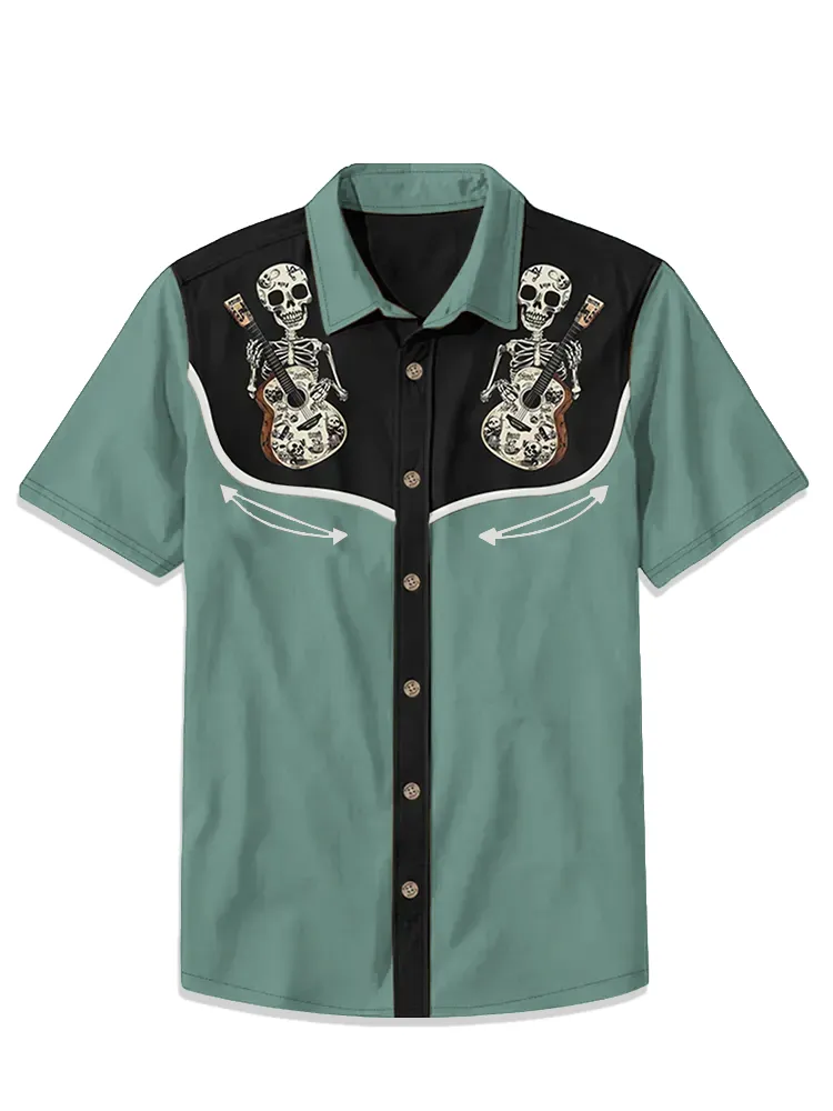 Skull Music Guitar Shirt