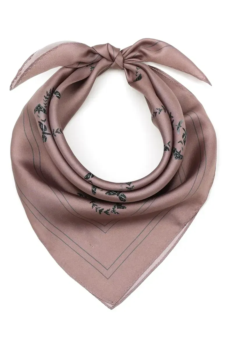 Rose Hand Painted Silk Scarf