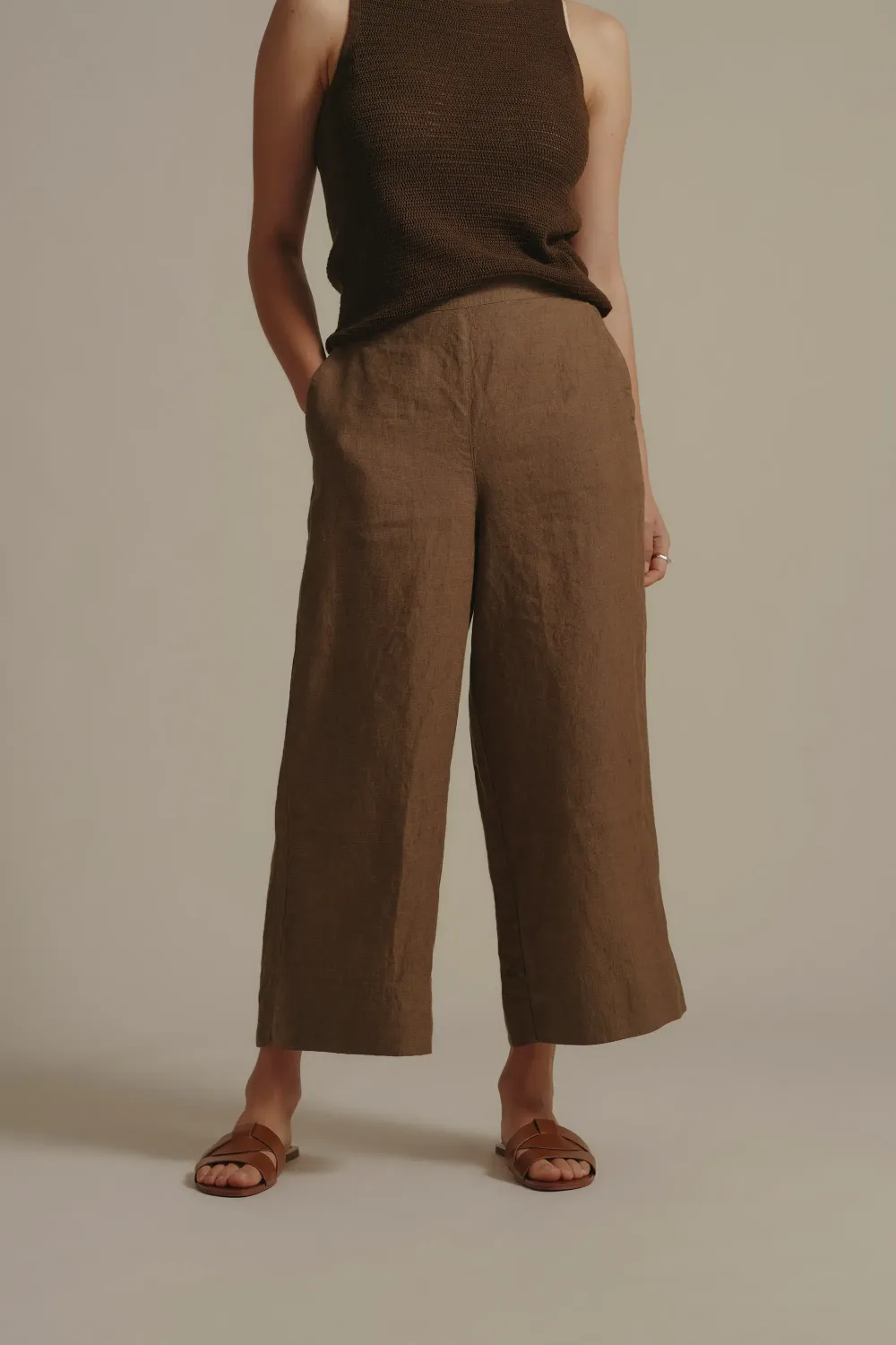 Linen Crop Pant
