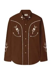 Men's Western Classic Cowboy Long Sleeves Shirt
