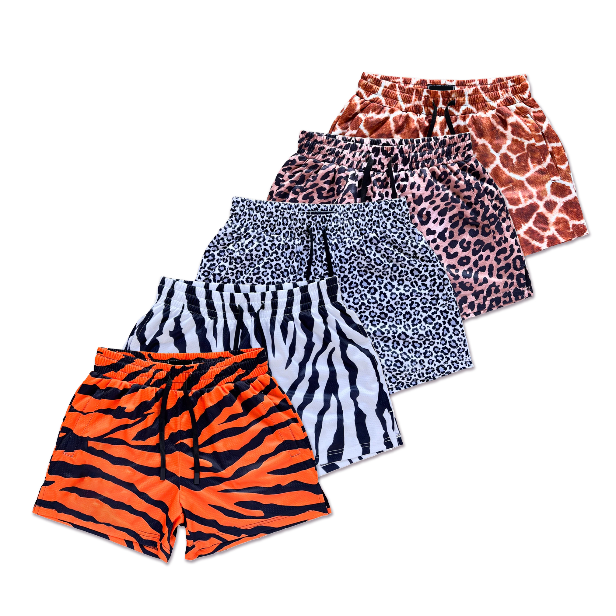 5-PACK MUAY THAI SHORTS (MID THIGH CUT)