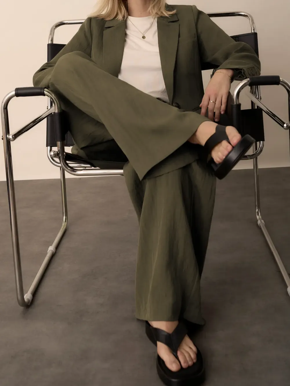 Dark Timber Tie Detail Pant