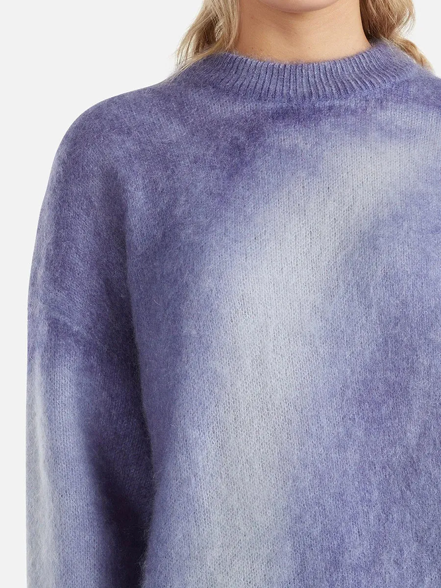 Soft Pastel Ombre Knit Pullover