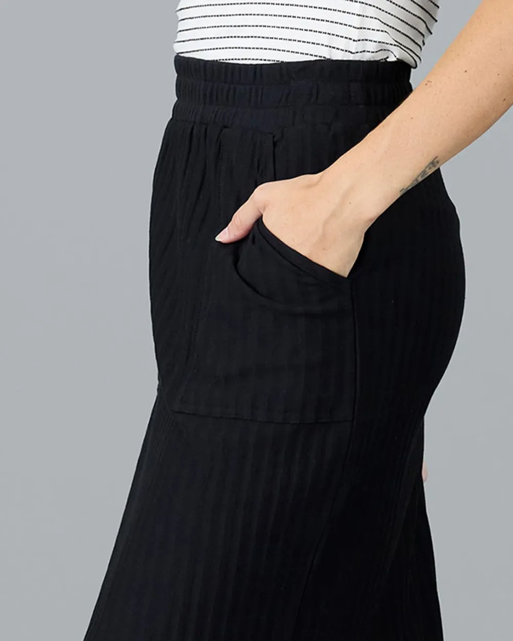 Black Midi Skirt