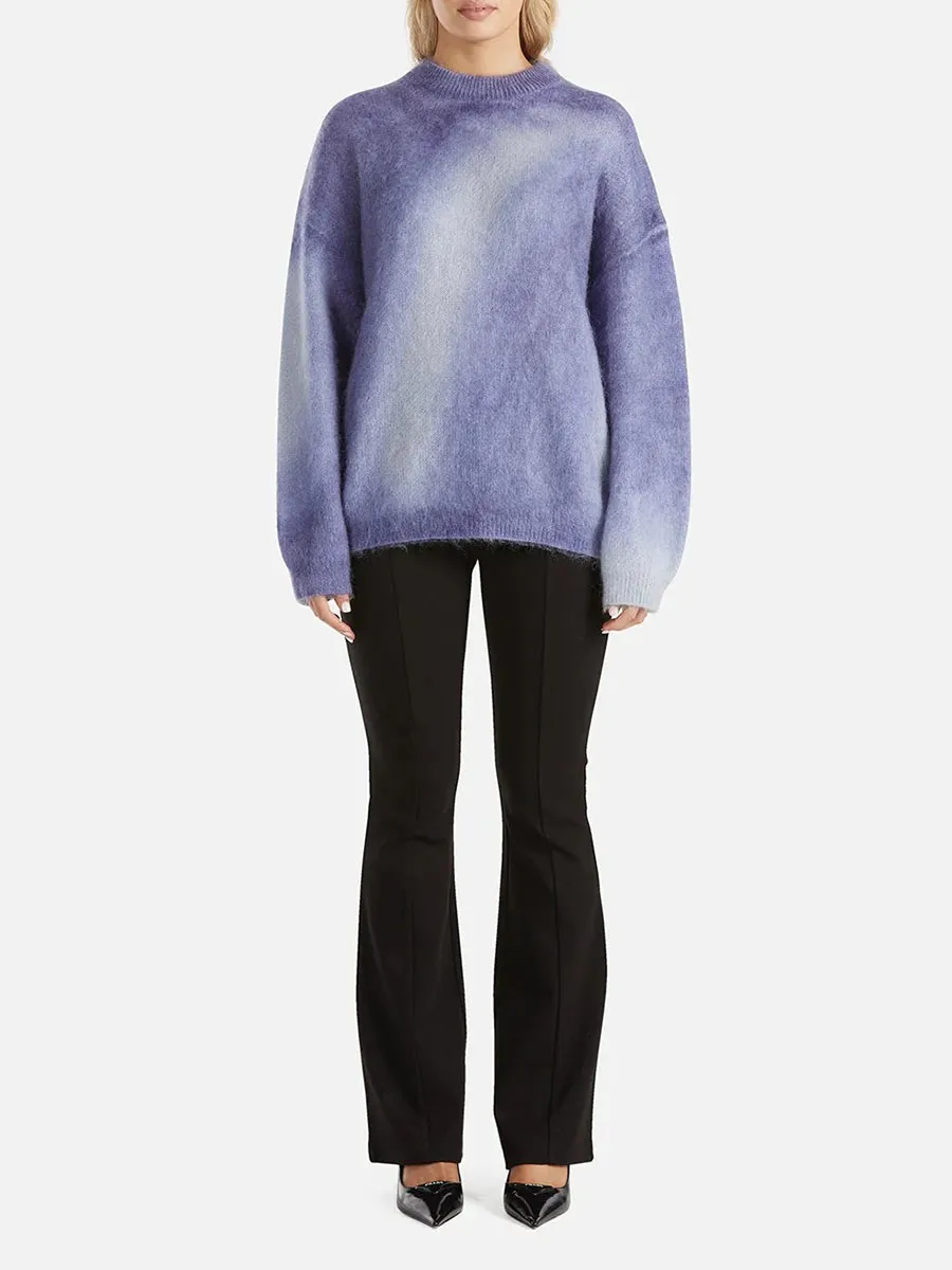 Soft Pastel Ombre Knit Pullover