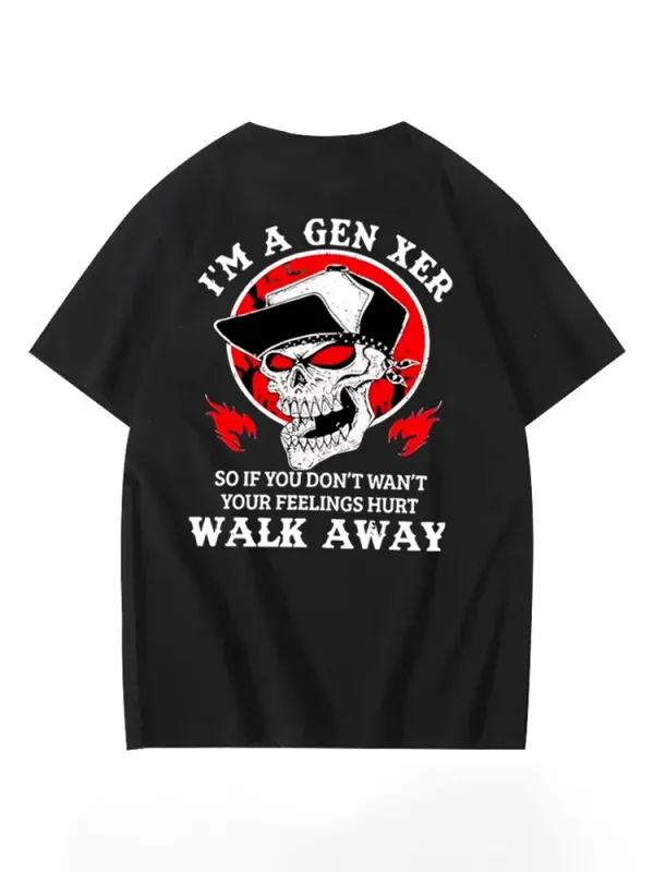 T-Shirt Gen X Round-Neck Short-Sleeved T-Shirt