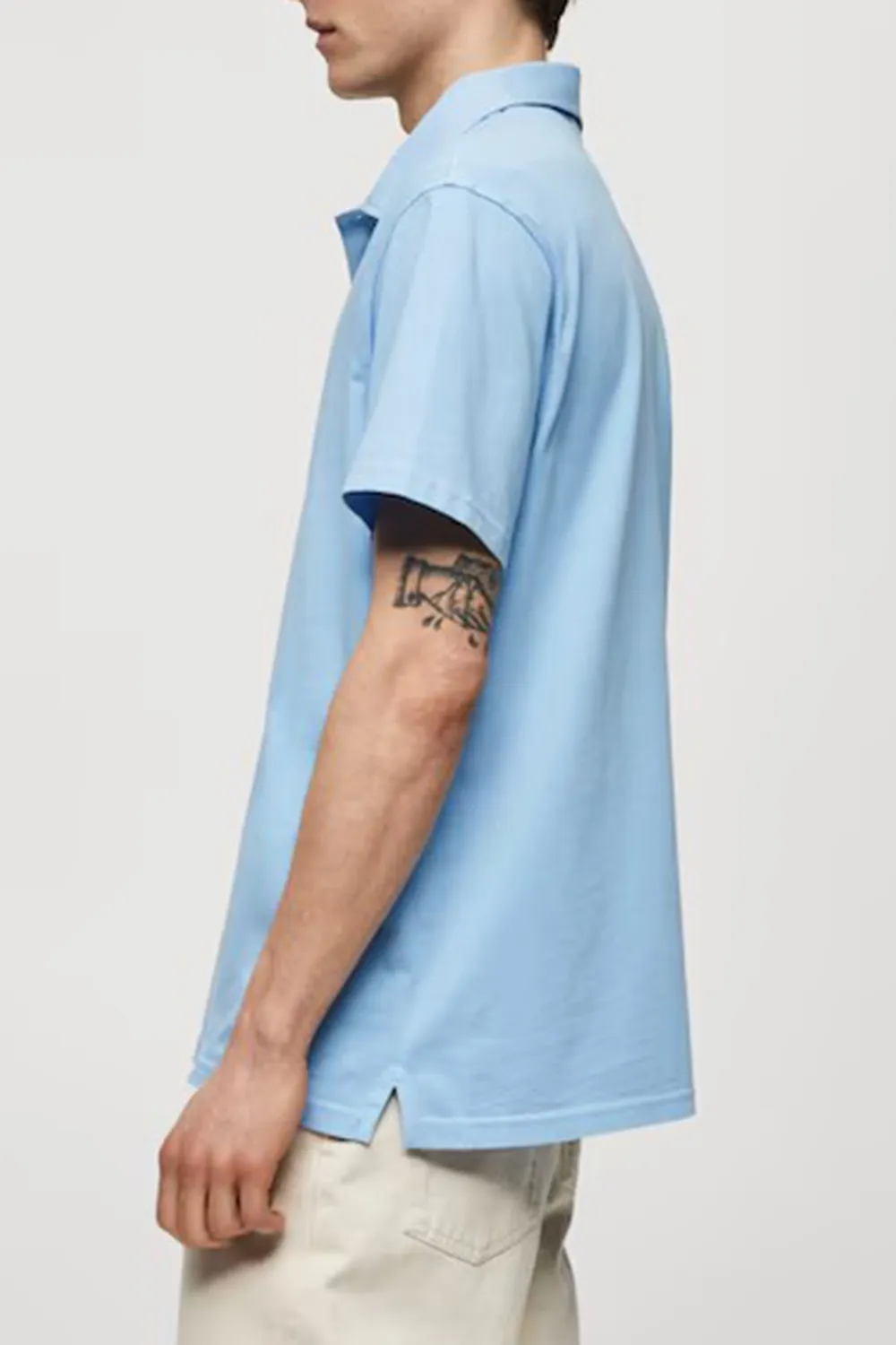 100% Cotton Relaxed-Fit Polo Shirt