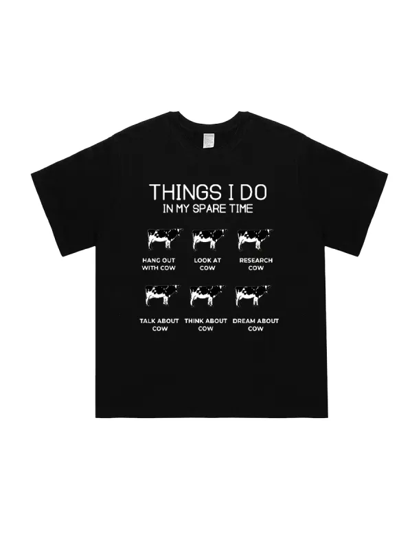 Things I Do In My Spare Time Funny T-shirts