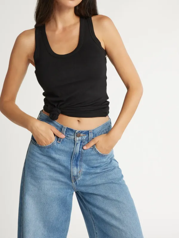 Multicolor Ribbed Tank
