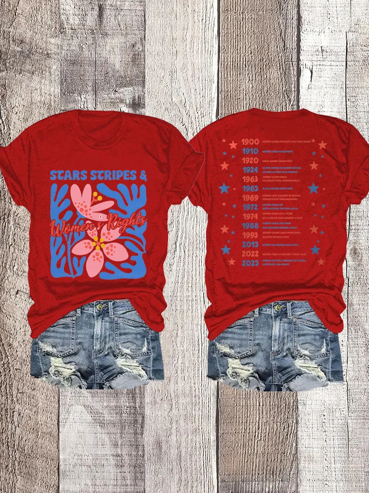 Woman'S Rights Crew Neck Short Sleeve T-Shirt