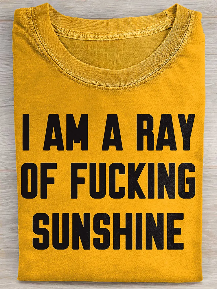 Funny Quote Art Print Casual Short Sleeve T-Shirt