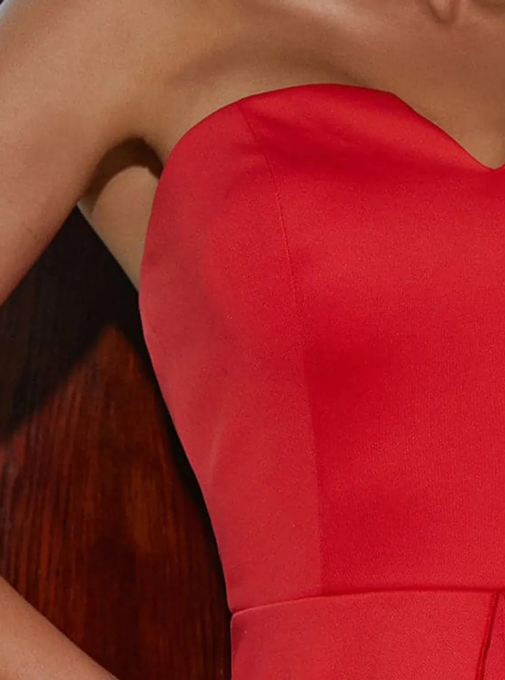 Sleeveless Backless Red Jumpsuits