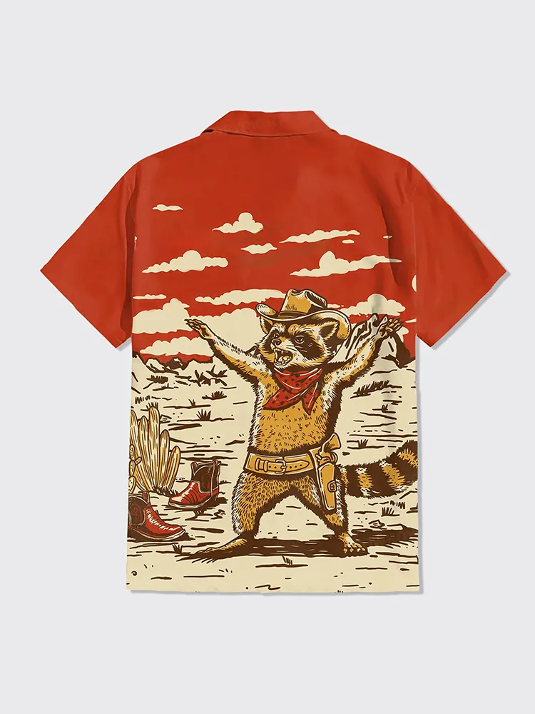 Riding Cowboy Button Up Shirt