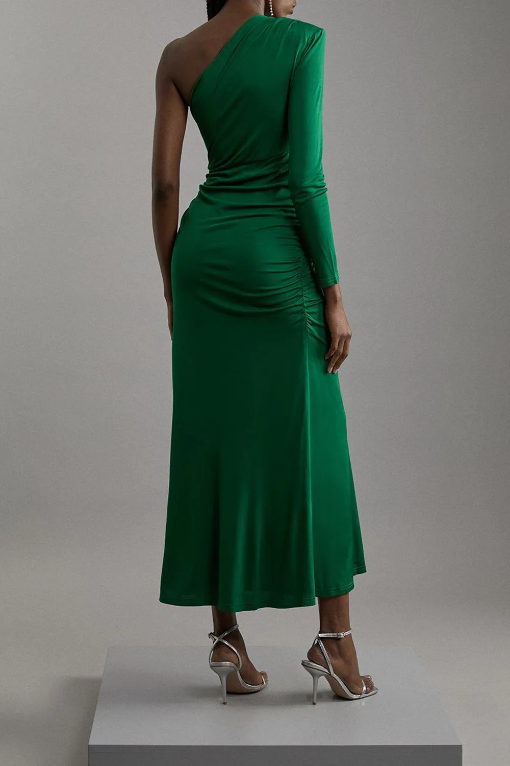 Premium Viscose Jersey Hardware Maxi Dress