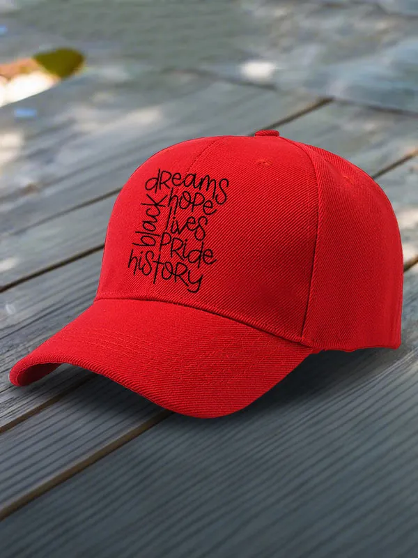 Dreams Hope Lives Pride Tory Black History Baseball Cap