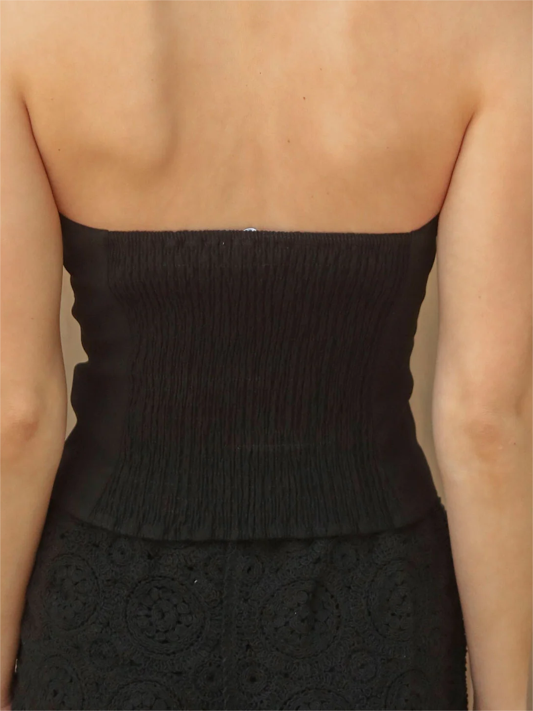 Halter Neck Button Front Corset Top