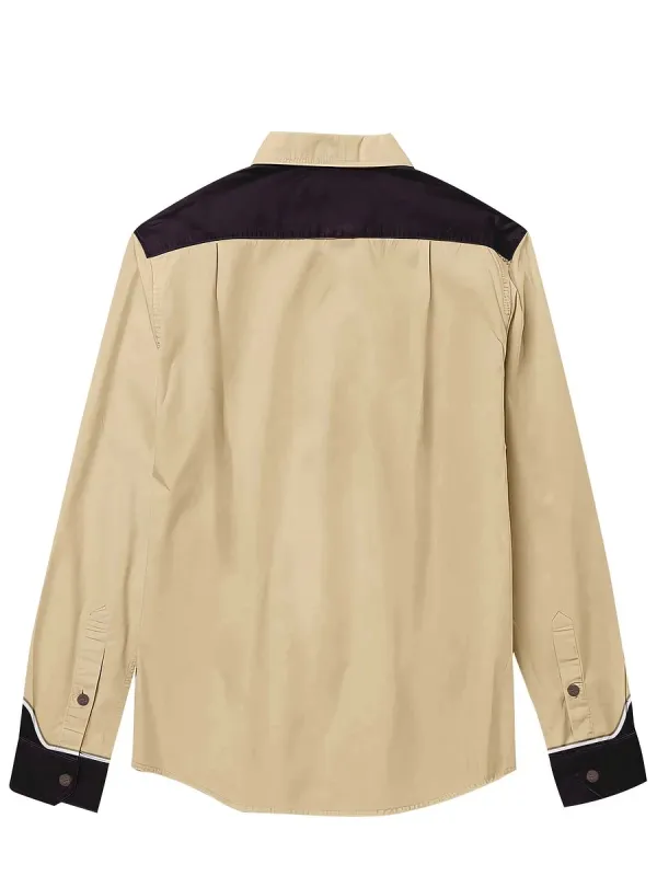 Men's Vintage Flower Long Sleeves Shirt